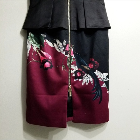 💥LAST 1💥NWT TED BAKER BEJEWELED SHADOW DRESS - Picture 3 of 8